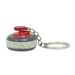 Schlüsselanhänger 3D Curling Rock